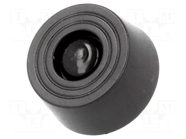 Quick mounting foot; black; polyetylene; A: 8mm; B: 20mm; C: 18mm FIX&FASTEN FF-2