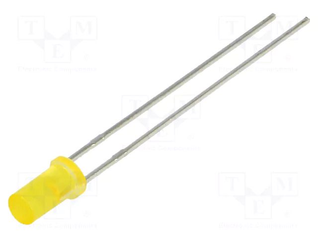 LED; yellow; 3mm; 10÷15mcd; 125°; Front: flat; 1.6÷2.8VDC LUCKYLIGHT LL-304YD2Y-2Y