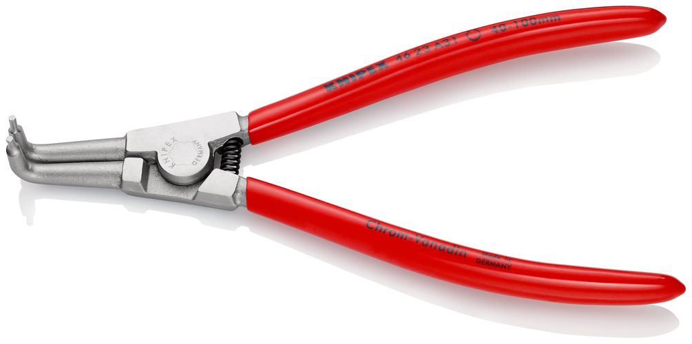 KNIPEX 46 23 A31 Circlip Pliers for external circlips on shafts plastic coated chrome-plated 200 mm 46 23 A31 4003773043041