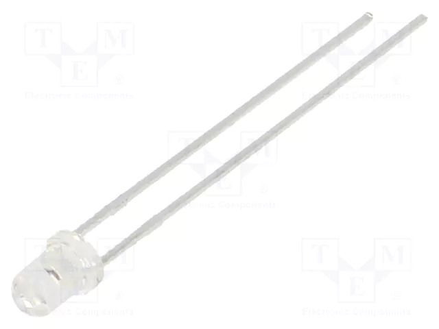 LED; yellow; 3mm; 2300mcd; 35°; Front: convex; 1.6÷2.5VDC LUCKYLIGHT LL-304UYC2E-Y2-4DC