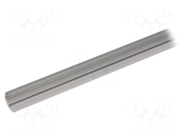 Profiles for LED modules; natural; L: 2m; PEN8; aluminium; oval TOPMET TOP-PEN8/A-2M