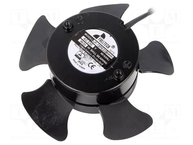 Fan: AC; axial; 230VAC; Ø144x49mm; 271.8m3/h; 48dBA; ball; 2650rpm FULLTECH UF15PE23-IP55