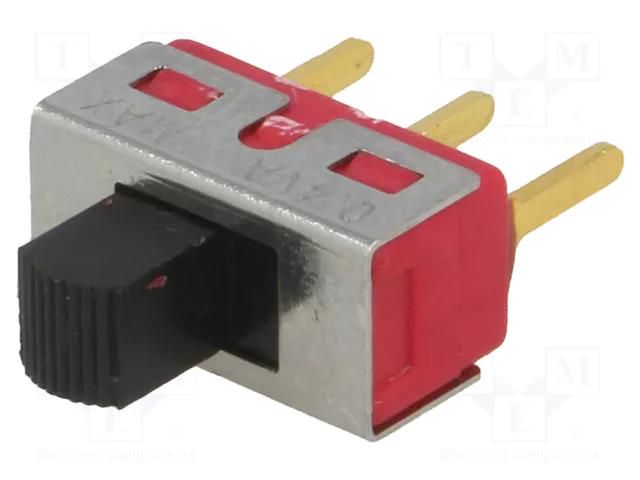 Switch: slide; Pos: 2; SPDT; 2A/250VAC; ON-ON; THT; -30÷85°C; UL94V-0 IC SWITCHES IC1105S1M2QE2