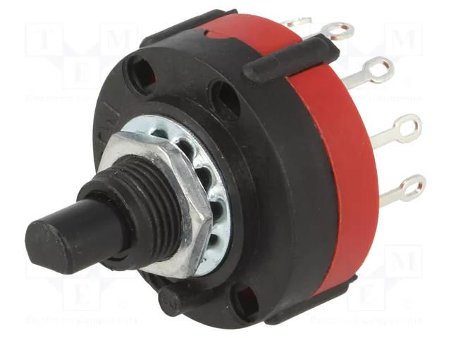 Switch: rotary; Pos: 10; 0.3A/125VAC; Poles number: 1; 30°; -20÷70°C NINIGI SR26111015FN