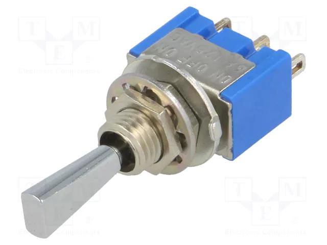 Switch: toggle; Pos: 3; SP3T; ON-OFF-ON; 6A/125VAC; MS-500; -10÷55°C MIYAMA MS500CF