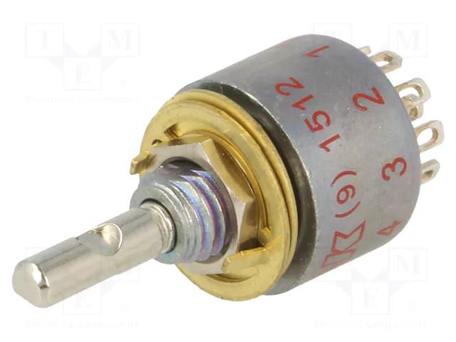 Switch: rotary; Pos: 10; 0.25A/125VAC; 0.25A/28VDC; Poles number: 1 C&K ME00L1NZQD