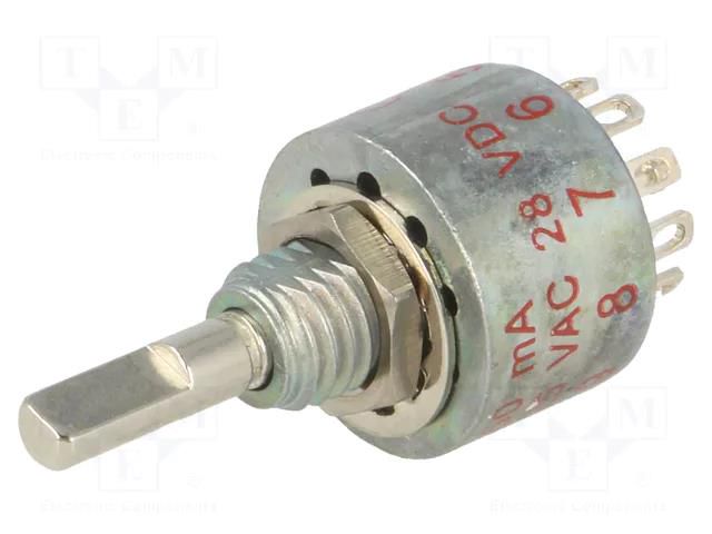 Switch: rotary; Pos: 10; 0.25A/125VAC; 0.25A/28VDC; Poles number: 1 C&K MA00L1NZQD