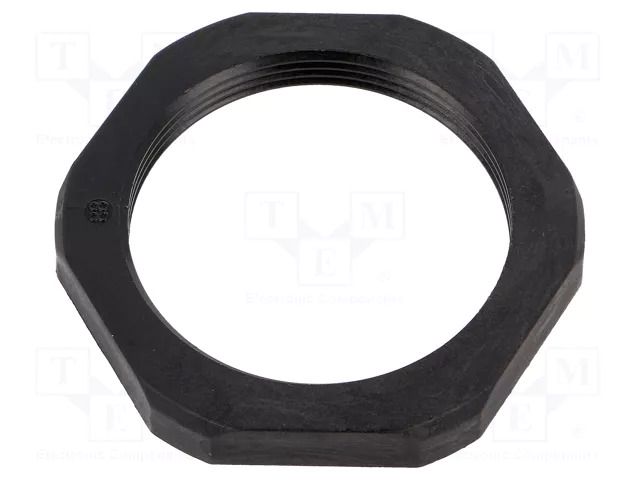 Nut; M40; polyamide; Thk: 7mm; Spanner: 50mm; black; Thread: metric HUMMEL HUMMEL-1262400150