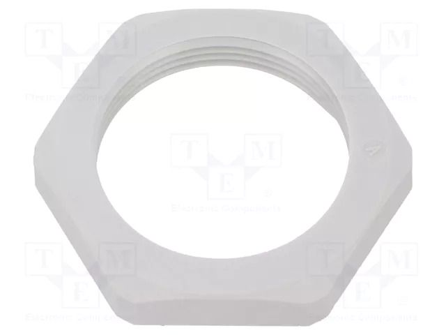Nut; M32; polyamide; Thk: 7mm; Spanner: 41mm; grey; Thread: metric HUMMEL HUMMEL-1262320050