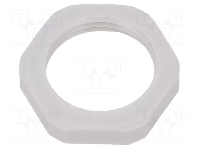 Nut; PG11; polyamide; Thk: 5mm; Spanner: 24mm; grey; Thread: PG HUMMEL HUMMEL-1262110011