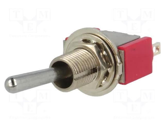 Switch: toggle; Pos: 2; SPDT; ON-ON; 2A/250VAC; 5A/28VDC; 7000; IP40 C&K 7101SYZQE