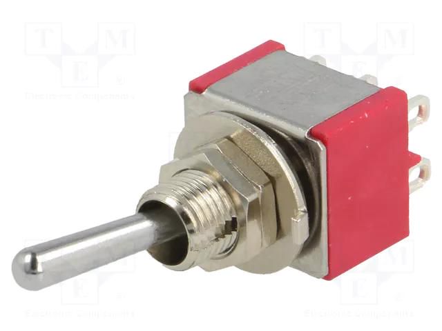 Switch: toggle; Pos: 2; DPDT; ON-ON; 5A/125VAC; 5A/28VDC; -30÷85°C IC SWITCHES IC2101T1B1M1QE