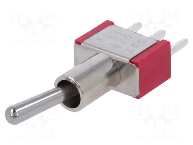 Switch: toggle; Pos: 3; SP3T; ON-OFF-ON; 5A/125VAC; 5A/28VDC; brass IC SWITCHES IC1201T1B2M2QE