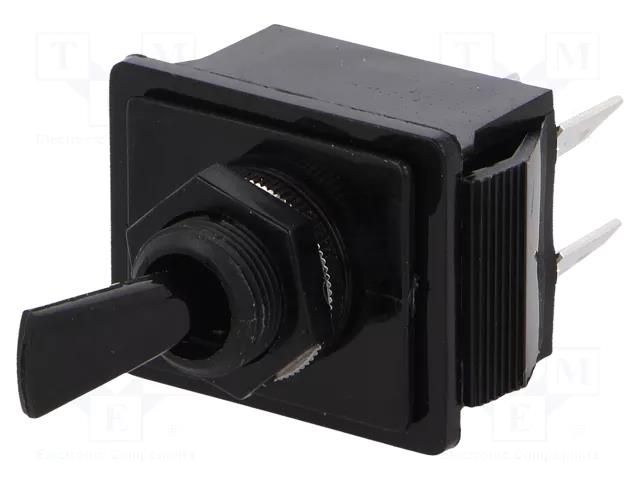 Switch: toggle; Pos: 2; DPST; ON-OFF; 16A/250VAC; 28A/28VDC; 1750 BULGIN AE-C1750HOAAA