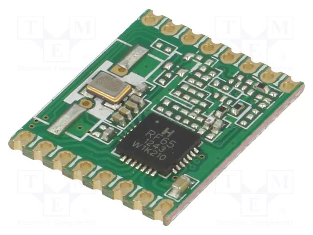 Module: RF; FM receiver; FSK; 868MHz; SPI; -120dBm; 1.8÷3.6VDC; SMD HOPE MICROELECTRONICS RFM65W-868S2