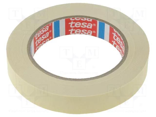 Tape: masking; W: 19mm; L: 50m; Thk: 0.125mm; 10%; natural caoutchouc TESA TESA-4323-19-50M