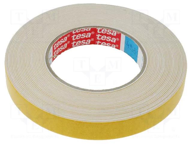 Tape: fixing; W: 19mm; L: 5m; Thk: 1.15mm; double-sided; acrylic; 200% TESA TESA-4952-19-5M