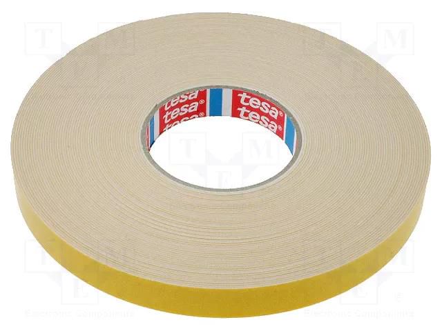 Tape: fixing; W: 19mm; L: 25m; Thk: 1.1mm; double-sided; acrylic; 200% TESA TESA-4957-19-25M