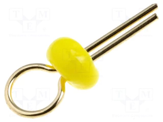 Test point terminal; yellow AXIOMET TEST-1Y