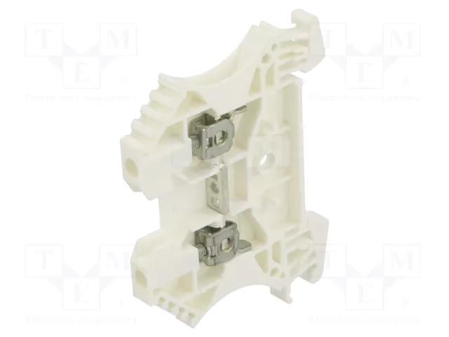 Splice terminal: rail; 24A; 800V; screw terminal; white; 2.5mm2 WEIDMÜLLER WDU2.5/WH