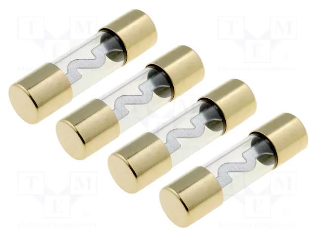 Fuse: fuse; 40A; glass; gold-plated; Conductor: silver ACV AGU-40S