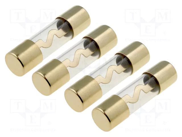 Fuse: fuse; 30A; glass; gold-plated; Conductor: gold ACV AGU-30G