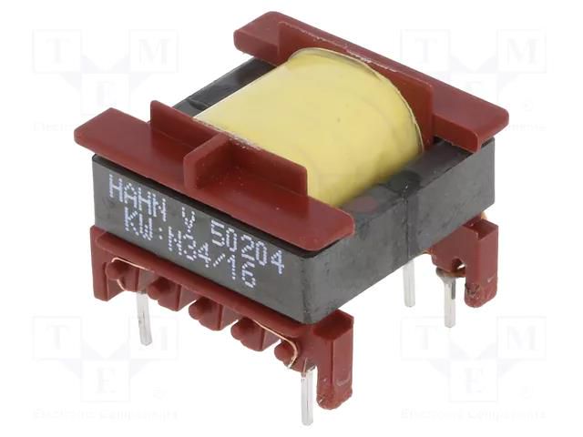 Transformer: impulse; 12V; 3.3V; power supply; 21.7x22.5x17.1mm HAHN V50204