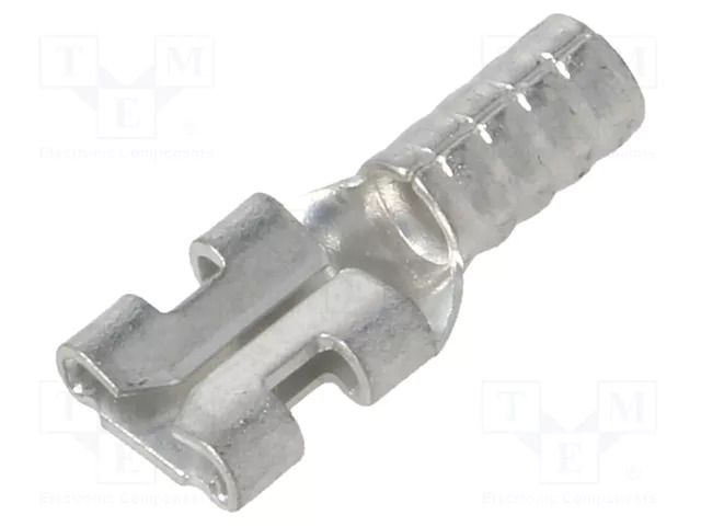 Terminal: flat; 4.8mm; 0.5mm; female; crimped; for cable; straight KEYSTONE KEYS8274