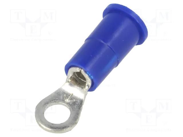 Tip: ring; M3,5; Ø: 3.66mm; crimped; for cable; insulated; tinned KEYSTONE KEYS8212