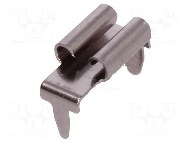 Terminal: flat; 4.8mm; 0.8mm; female; THT; brass; tinned; angled 90° KEYSTONE KEYS3572