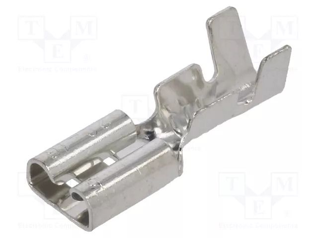 Terminal: flat; 4.8mm; 0.5mm; female; crimped; for cable; straight KEYSTONE KEYS1264