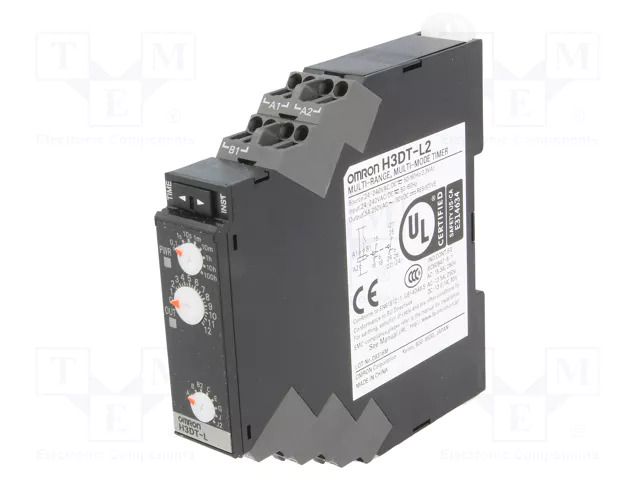 Timer; 0,1s÷1200h; DPDT; 250VAC/5A; Usup: 24÷240VAC; 24÷240VDC OMRON H3DT-L2