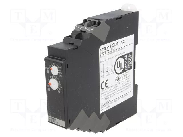 Timer; 0,1s÷1200h; DPDT; 250VAC/5A; Usup: 24÷240VAC; 24÷240VDC OMRON H3DT-A2
