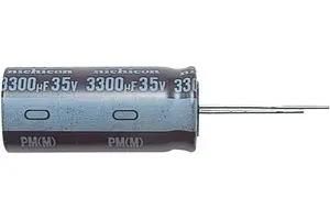 ALUMINUM ELECTROLYTIC CAPACITOR 1000UF, 50V, 20%, RADIAL UPM1H102MHD.