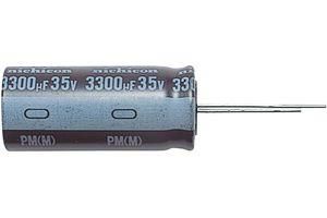 ALUMINUM ELECTROLYTIC CAPACITOR, 100UF, 63V, 20%, RADIAL UPM1J101MPD1TD