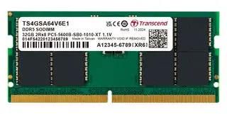 RAM MEMORY MODULE, DDR5 SO-DIMM, 32GB TS4GSA64V6E1