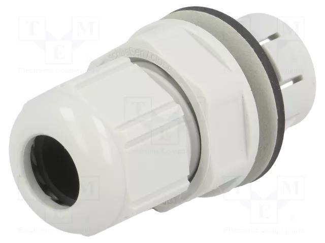 Cable gland; IP68; polyamide; light grey; push-in; SKINTOP® LAPP CLICK-M16-RAL7035