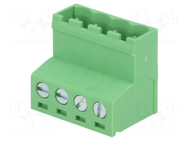 Pluggable terminal block; 5.08mm; ways: 4; straight; plug; male DEGSON ELECTRONICS 2EDGKR-5.08-04P14