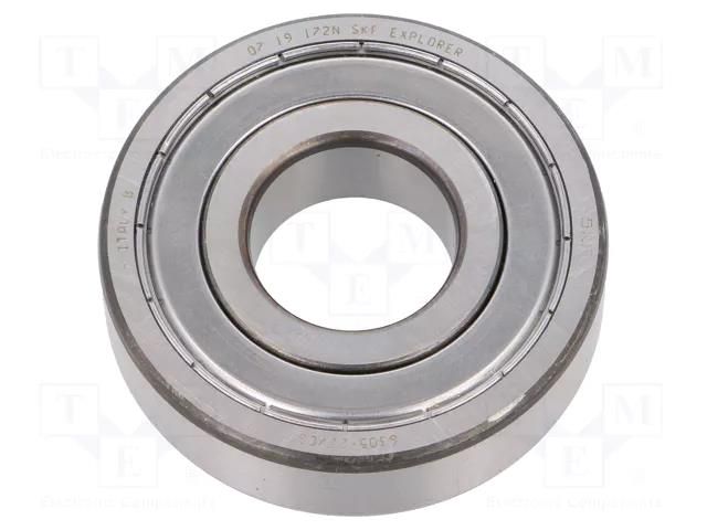 Bearing: single row deep groove ball; Øint: 25mm; Øout: 62mm SKF SKF6305-2Z/C3