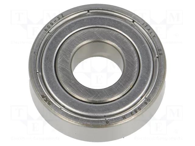 Bearing: single row deep groove ball; Øint: 9mm; Øout: 24mm; W: 7mm SKF SKF609-2Z