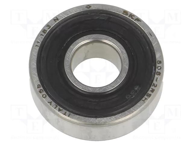 Bearing: single row deep groove ball; Øint: 8mm; Øout: 22mm; W: 7mm SKF SKF608-2RSH