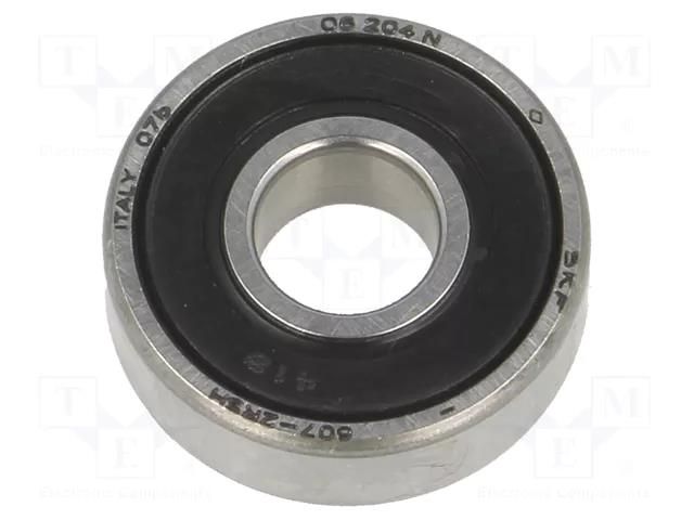 Bearing: single row deep groove ball; Øint: 7mm; Øout: 19mm; W: 6mm SKF SKF607-2RSH