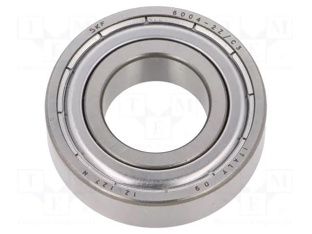 Bearing: single row deep groove ball; Øint: 20mm; Øout: 42mm SKF SKF6004-2Z/C3