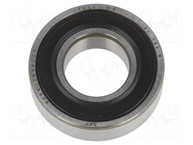 Bearing: single row deep groove ball; Øint: 20mm; Øout: 42mm SKF SKF6004-2RSH/C3
