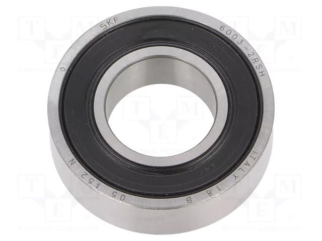 Bearing: single row deep groove ball; Øint: 17mm; Øout: 35mm SKF SKF6003-2RSH