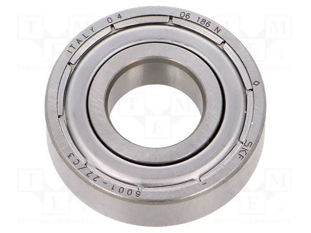 Bearing: single row deep groove ball; Øint: 12mm; Øout: 28mm SKF SKF6001-2Z/C3