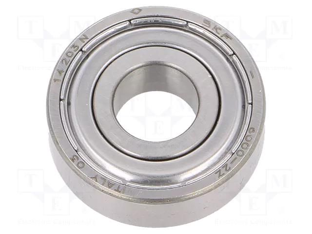 Bearing: single row deep groove ball; Øint: 10mm; Øout: 26mm SKF SKF6000-2Z