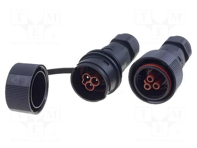 Connector: AC supply; screw terminal; male + female; TEEPLUG® TECHNO THR.405.S3B