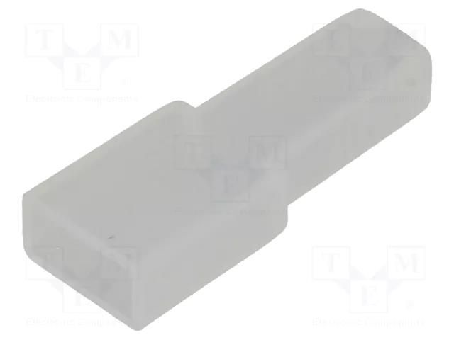 Terminals cover; female; straight; for push-on 6.3mm connectors KEYSTONE KEYS4471