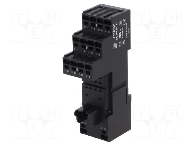 Socket; PIN: 14; for DIN rail mounting; PT TE Connectivity PT7874P